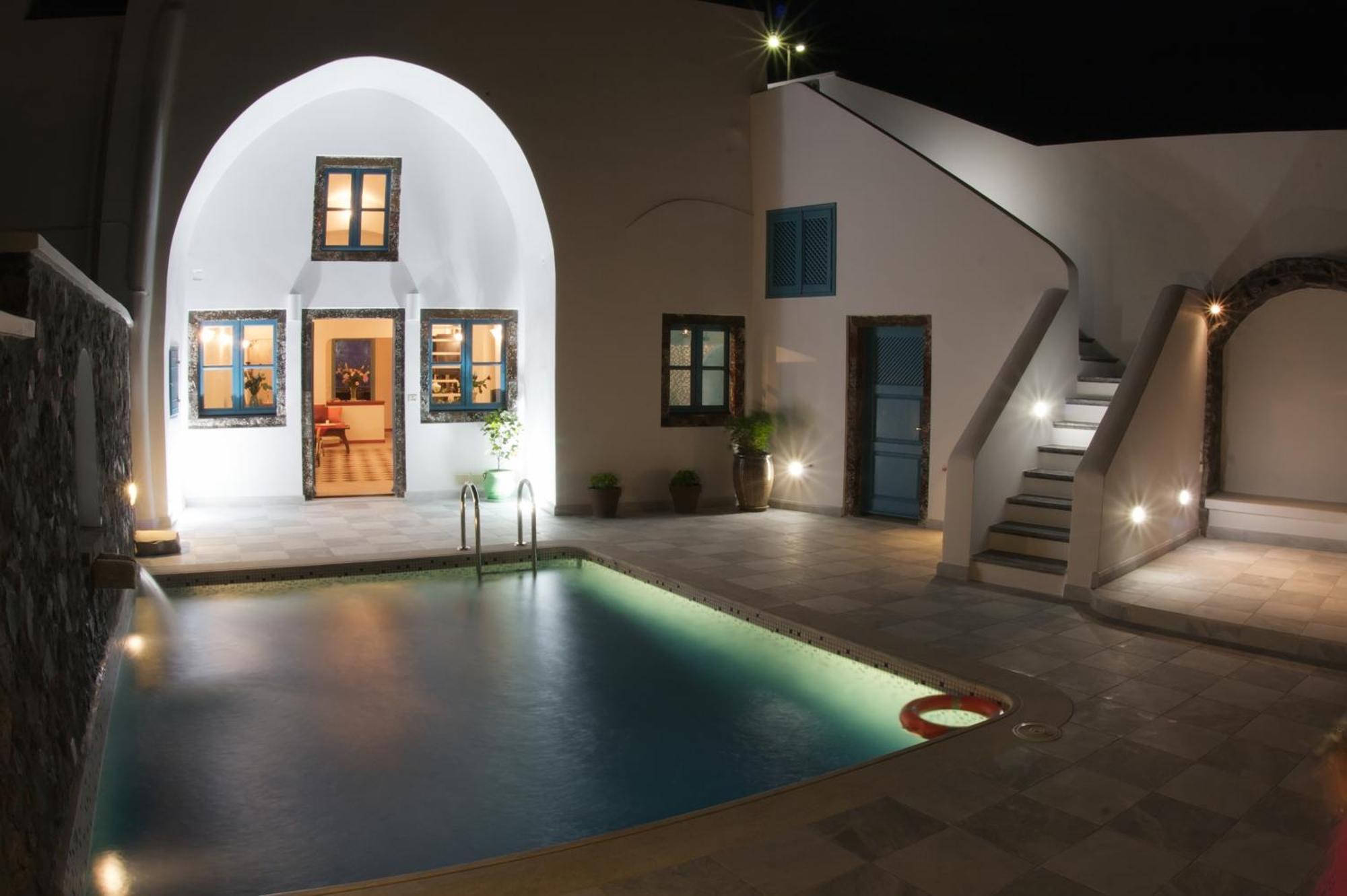 Vallas Apartments & Villas Firosztefáni Kültér fotó