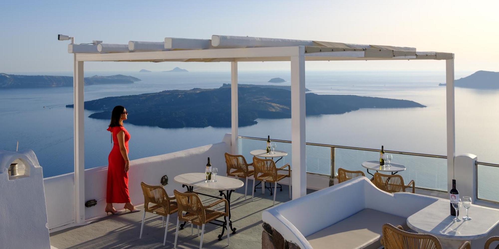 Vallas Apartments & Villas Firosztefáni Kültér fotó